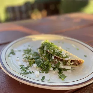 Carne Asada crunchy taco