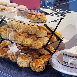 Scones, buns, and cake (6/3/23)