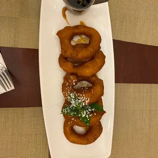 Picarones con Miel de Frutas