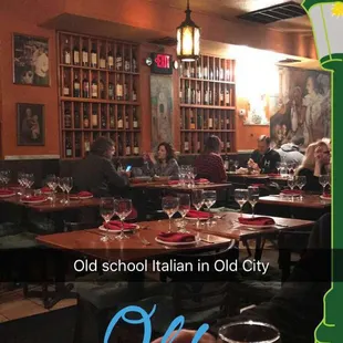 an old school italian restaurant