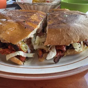 The pork pastor torta was fantastic! The flavor was incredible, and well put together. I'd absolutely order it again!