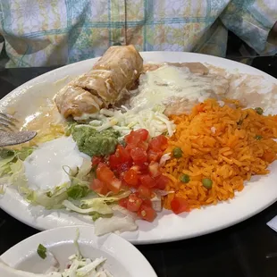 Never had such good rice and beans!  Look how fresh everything is!