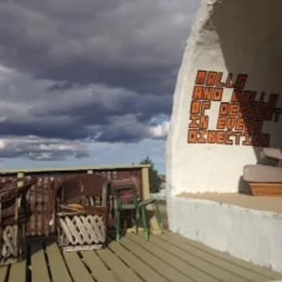 This balcony is an ideal place to for sunrises, sunsets, and summertime stargazing.