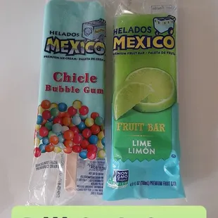 《Bubble Gum Ice Cream &amp; Lime Ice Cream Bar》