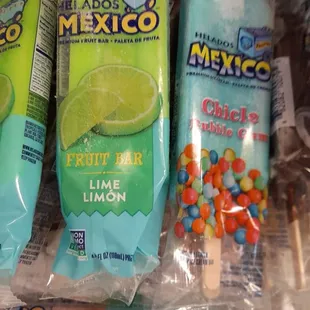 ( Bubble Gum Ice Cream &amp; Lime Ice Cream Bar )