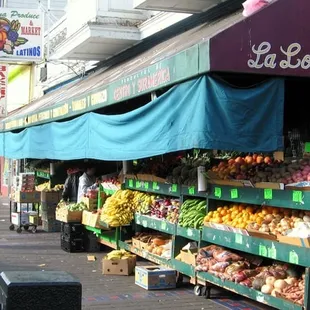 a fruit and vegetable stand