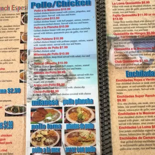 ramen and noodles, menu