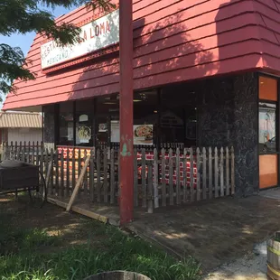 Don't judge the book by its cover! This place is legit!  Update... since my last visit they finished the deck.