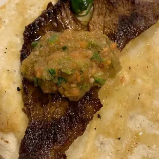 Don't even waste your time chopping the meat is so soft that it would not be necessary.