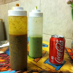 Hmmmm ... Red or green sauce?  I also pour the red sauce on to spice up my food!