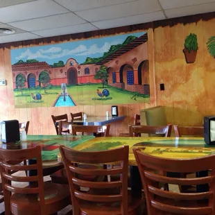 the interior of a restaurant