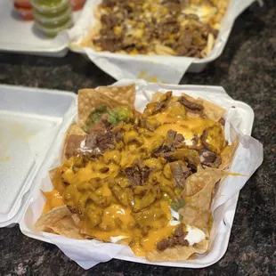 Carne Asada nachos