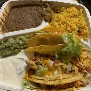 Chicken tacos but the shells were soggy