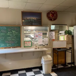 Menu and where you order food