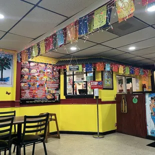 Dining area and counter