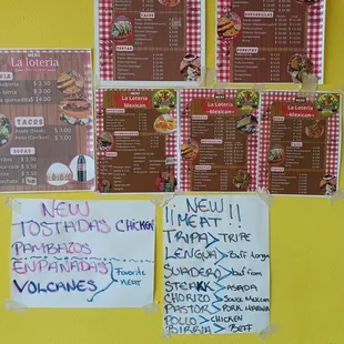 Menus