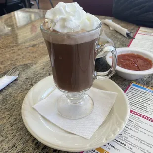 Hot cocoa.