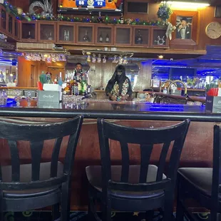 The bar area where I was sitting. Sucks they can't get it together!!!! Black businesses please do better!!!!