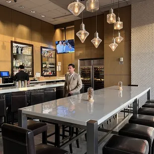 a man sitting at a bar