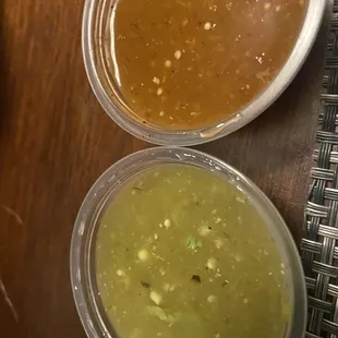 Sauces for the nachos