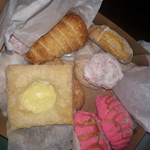 Cream horns, conchas, cream danish, and a few more