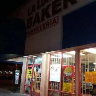 the front of the store