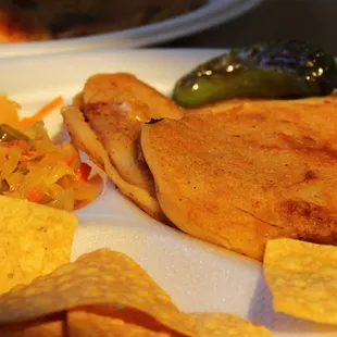 Pupusas. These were crispy, cheesy, sublime. Slaw was damn fine too.