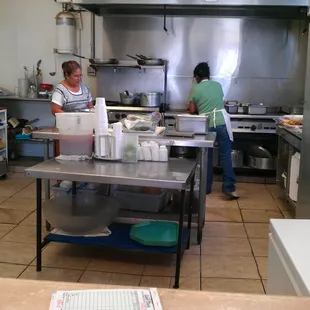 Lilly and Maria cooking for us!