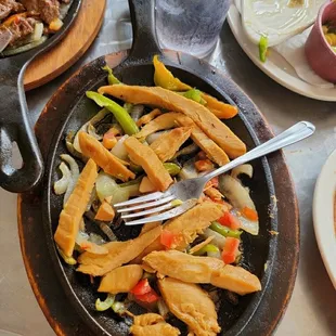 Chicken fajitas