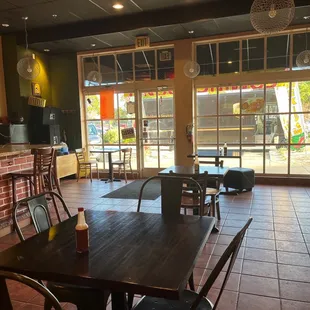 tables and chairs