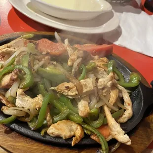Chicken fajitas