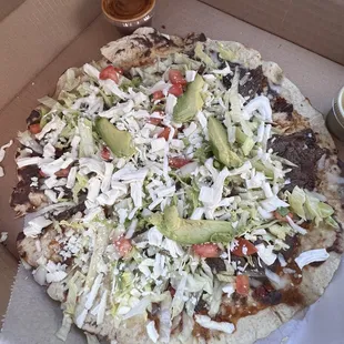 Tlayuda - Had to try it, and it was pretty dang good! Not to many places serve this but definitely should. I&apos;d get it again for sure.