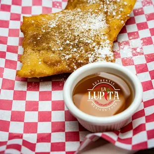 a plate of food on a table