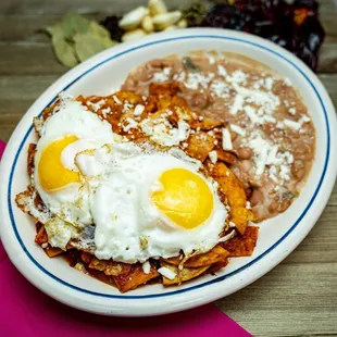 a plate of mexican food