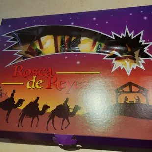 a box with a nativity scene