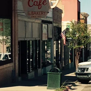 Lots of street parking.