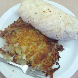 Crispy Hashbrowns &amp; Burro!