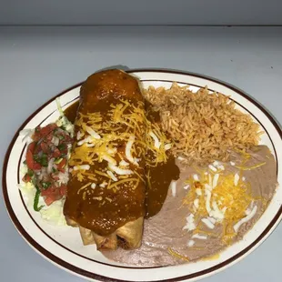 D. Chimichanga (Red Sauce)
