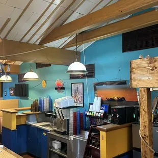 the interior of a restaurant