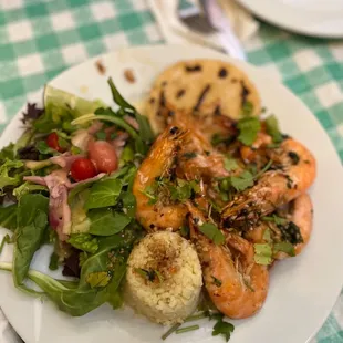 Jumbo Spanish Garlic Shrimp Dinner - very tasty, and generous portions