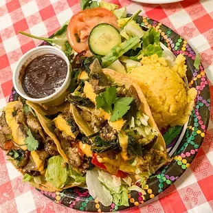 Vegan Taco Platter Dinner