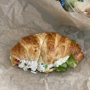 Chicken salad croissant