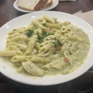 Chicken pesto pasta