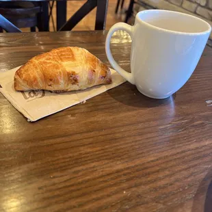 Coffee and croissant