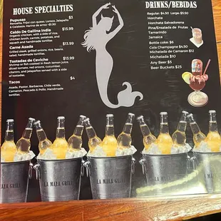 the menu