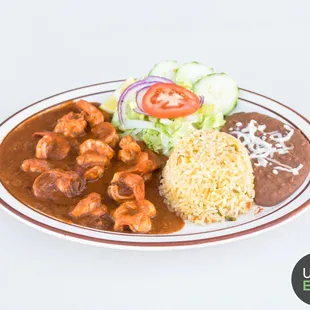 Camarones a la diabla deviled shrimp