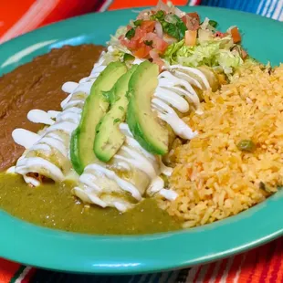 Enchiladas verdes