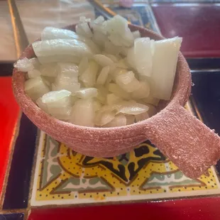 Finely chopped onions lol