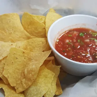 OK chips &amp; fresh salsa.