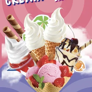 ice cream and desserts